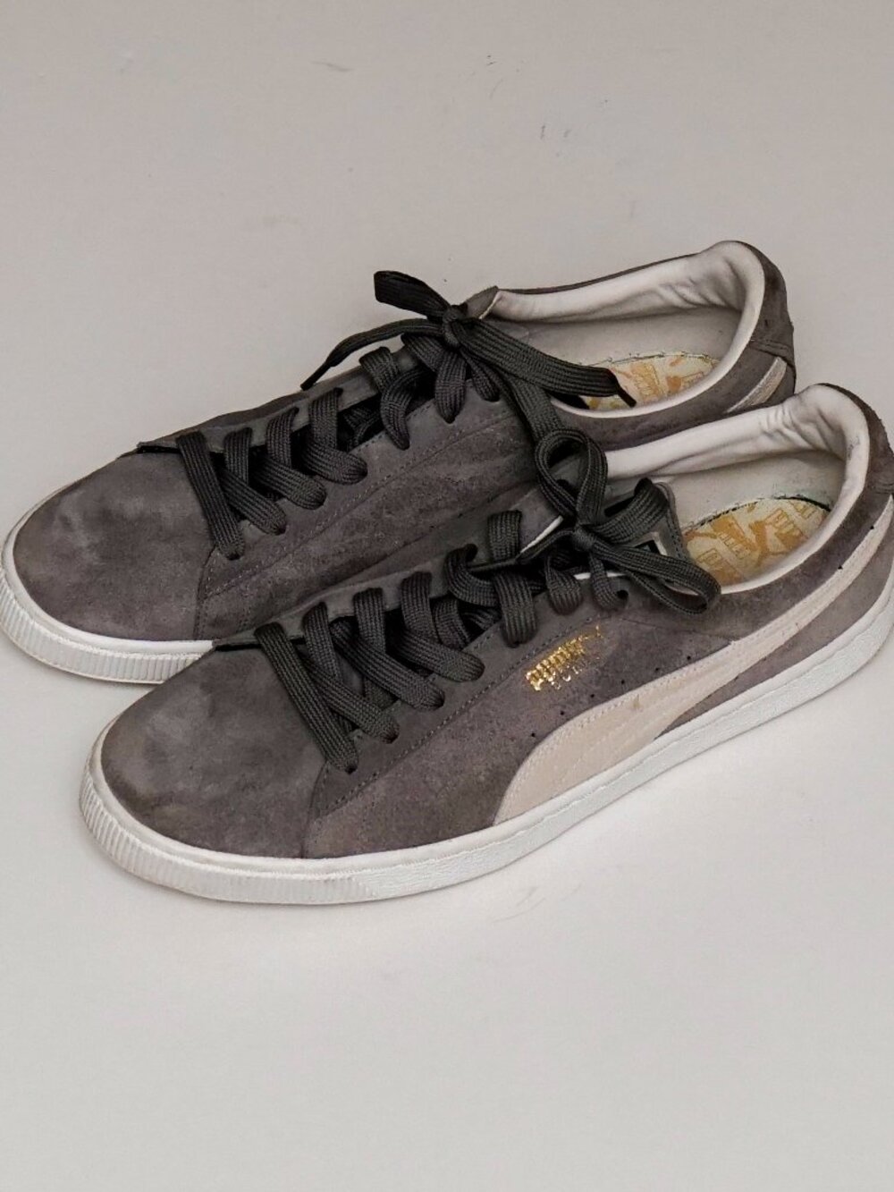 Puma Sneakers, Grey And White Size 13